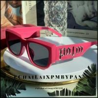 ราคา แว่นตาบาบี้ รุ่นDro544 Palm An gel Y2K แว่นกันแดด ปั้มโลโก้เงิน ชมพู สีขาว สีดำ แบรนด์แฟชั่นทรงฮิต (24813746415)