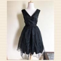 ราคา เดรสสีดำผ้าแก้ว (528665804)