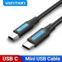 ราคา Vention สาย USB C ถึง Mini USB Type C อะแดปเตอร์สําหรับกล้องดิจิตอล MacBook proMP3 Player HDD Type-c ถึง Mini USB Cable (29493940499)