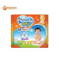 ราคา MAMY POKO Pants Happy All Day Dry กางเกงผ้าอ้อมเด็กสำเร็จรูป Size M (แพ็ค 17 ชิ้น) (53750589878)