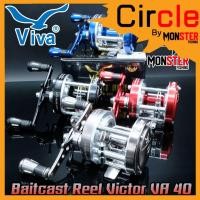 ราคา รอกตกปลา รอกเบท วีว่า VIVA BAITCAST REEL VA40 New VICTOR (10273406719)