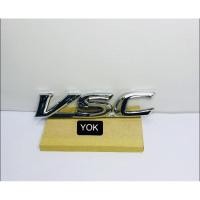 ราคา โลโก้คำว่าVSCติดท้ายรถยนต์Toyota มี2ขนาดให้เลือกราคาต่อชิ้น (9949864168)