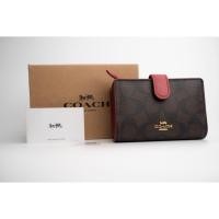 ราคา พร้อมส่ง coach wallet สองพับสั้น แท้100% (5038415407)