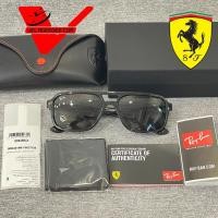 ราคา แว่นตากันแดด ยี่ห้อ RayBan FERRARI COLLECTION รุ่น RB4414M F6837158 (ดำ) ขนาด 58 (28957007125)