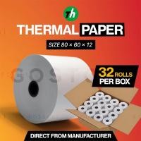 ราคา กระดาษความร้อน 80*60 (32 ม้วน/กล่อง) ม้วนกระดาษใบเสร็จความร้อน / ม้วนกระดาษปรับขนาดได้ / ม้วนกระดาษความร้อน (51203608856)