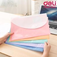 ราคา Deli 5506 File bag แฟ้มเอกสารกระดุม ขนาด A4 (คละสี 1 ชิ้น) แฟ้ม แฟ้มกระดุม แฟ้มใส่เอกสาร แฟ้มเก็บเอกสาร แฟ้มเอกสาร (29274410688)