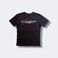 ราคา เสื้อยืดแบรนด์ Givenchy รุ่น Paris Multicolor Logo T-Shirt สีดำ (51406345903)