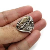 ราคา - แหวน เงินแท้ 92.5% ฝังหัวกระเบนท้องน้ำแท้ ขนาด 0.8×1.8 ซม. จำนวน 1 หัว หน้าแหวนกว้าง 2.5 ซม. หนัก 6.8 กรัม งานแฮนด์เมด (19446098368)