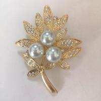 ราคา เข็มกลัดมุกสีขาว(มุกไม่แท้)​ตัวเรือนสีทอง (6418185881)