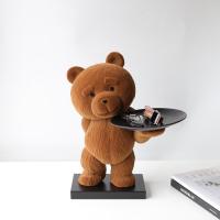 ราคา โมเดิร์นยุคกลางการ์ตูนชั้นยืนพร้อมถาดจัดเก็บเครื่องประดับบ้านรุ่นห้องน่ารักหมีสีน้ําตาลเรซิ่น แห่กัน ประติมากรรมตกแต่ง (42404782783)