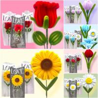 ราคา ซอง LOVE ดอกไม้ 1 ดอก ใส่ซอง ทานตะวัน กุหลาบ ทิวลิป เยอบีร่า อื่นๆ คละชนิด (54554330858)