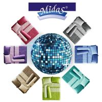 ราคา ชุดเครื่องนอน Midas 6ฟุต รุ่น Disco ชุดผ้าปู+ผ้าห่มนวม (6ชิ้น) [ไมดาส] (18304401586)