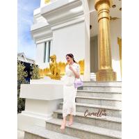 ราคา ชุดเข้าเซ็ตสีขาวผ้าลูกไม้ชุดทำบุญ (23874957631)