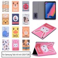 ราคา เคสหนังลายการ์ตูนน่ารักสําหรับ Samsung Galaxy Tab A 8 . 0 2019 T290 T295 Sm - T295 (7755449866)