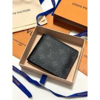 ราคา กระเป๋าสตางค์ Louis Vuitton Multiple Wallet Eclipse ของแท้ (มือสอง) (26101106402)