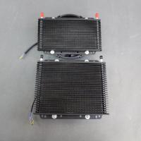 ราคา Plate fin custom oil cooler with fans cooling oil cooler with fan (55253548338)