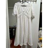 ราคา เดรสสีขาว เดรสยาวสีขาว เดรสกระโปรงยาว(used) (20165282343)