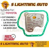 ราคา (35330-0W060)GEARBOX AUTO TRANSMISSION FILTER SET TOYOTA ALTIS ZRE142 1.8 10-13,WISH ZGE20 1.8 09-17 (47205758979)