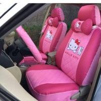 ราคา kamolsrichanyo ชุดหุ้มเบาะหนังรถยนต์ ลายคิตตี้ สีชมพู (701615127)