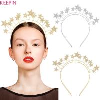 ราคา KEEPIN Glory Crown, Princess Silver Star Hair Hoop, อินเทรนด์ Headwear Rhinestone bilayer Baroque Hairbands งานแต่งงาน (29157439406)