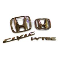 ราคา H สัญลักษณ์ Honda หน้าหลัง Civic i vtec สีทางสำหรับรถ Honda Civic ปี 2006 ถึง 2011 ทั้งหมด 1 ชุด 4 ตัว**ราคาเร้าใจ** (8919174019)