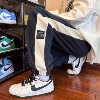 ราคา แฟชั่นลำลองสไตล์ญี่ปุ่น กางเกงวอร์มขาตรง มีแถบข้าง ไซส์ใหญ่ S-3XL (56102306630)