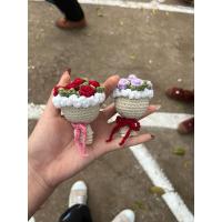 ราคา ช่อดอกไม้ไหมพรมแฮนด์เมด ช่อดอกไม้น่ารัก (47051659796)