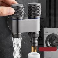 ราคา 【จัดส่งทันที】G1/2 Double Control Angle Valve Bathroom Toilet Washing Machine 2Way Angle Valve (47251398036)