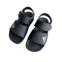ราคา Adidas Slipper In Black + White full sz 26-35 (22462798480)
