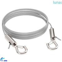 ราคา LUNASOL ลวดแขวนรูปภาพ, เชือกเหล็กแขวนแบบยืดไสลด์ 1/2 ม., ตะขอแขวน DIY อเนกประสงค์ที่ทนทานติดผนังกรอบรูปเชือกเส้นเล็ก (47256110673)