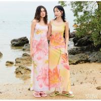 ราคา ‼️พร้อมส่ง Wildblueyonder เดรสยาว รุ่นสีเหลือง เดรสใส่ไปเที่ยว ชุดไปคาเฟ่ เดรสไปทะเล (41957498764)