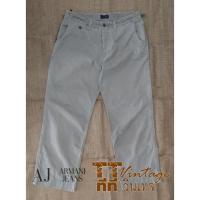 ราคา AJ Armani Jeans กางเกงยีนส์ผ้าบาง กระดุม มือสองสภาพดี สีเทา (11019065690)