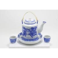 ราคา ชุดกาน้ำ โบราณ พร้อมถ้วยชา ลายมังกร เซรามิค อย่างดี วินเทจ มีถ้วยชาพร้อม ชุดชา ชุดชงชา ชุดชาเซรามิคลายมังกร (17029720113)