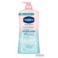 ราคา Vaseline โลชั่นบำรุงผิววาสลีน ครีมบำรุงผิว ขวด​ใหญ่​ ขนาด500มล สีเขียว-วาสลีน เฟรช แอนด์ ไบรท์ คูลลิ่ง โลชั่น ขนาด 500ml (26063168131)