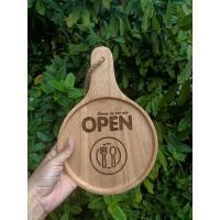 ราคา ป้ายเปิดปิด ป้ายopen/closed ป้ายclosed ป้ายเปิด ป้ายปิด ป้ายไม้ ป้ายเลเซอร์ ถาพ พร้อมเลเซอร์ทั้ง2ด้านตามแบบ (10805433246)