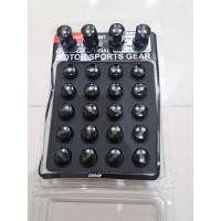 ราคา น๊อตล้อraysสีดำ24ตัว เกลียว1.5 งานเหล็ก ใส่รถยนต์แม็ก6รูได้ (ไม่มีลูกบล็อก) (9076314069)