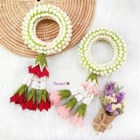 ราคา พวงมาลัยถักโครเชต์ พวงมาลัยถวายพระ (4844038076)