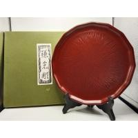 ราคา ถาดไม้ เครื่องเขินญี่ปุ่น รูปใบบัว Kamakura Horiyodo ใหม่ในกล่อง (29304109676)