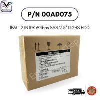 ราคา 00AD075 IBM 1.2TB 10K 6Gbps SAS 2.5'' G2HS HDD ฮาร์ดดิสก์ รับประกัน 1 ปี New Inbox (26177577792)
