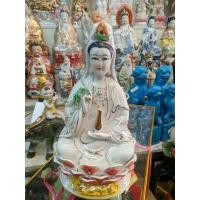 ราคา องค์เจ้าแม่กวนอิมสูง8นิ้วงานเซรามิค (22844101668)