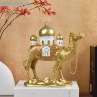ราคา NEXUSFLOW ตุ๊กตาอูฐรอมฎอน, การออกแบบมัสยิดเรซิน Eid Mubarak รูปปั้นอูฐ, ทองที่งดงามสามมิติ (49605411720)