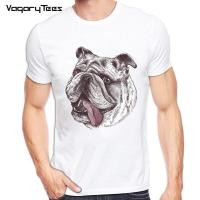 ราคา 【COD】Summer 2019 Animal Male T-Shirts English Bulldog Sketch Print Mens T Shirt Cartoon Graphic Tee Men Fashion Tshirt P (29856982147)