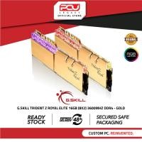 ราคา G.SKILL TRIDENT Z ROYAL ELITE GOLD 16GB (8X2) 3600MHZ DDR4 RAM CL16-19-39 GOLD (25095693132)