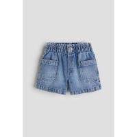 ราคา H&M(เอชแอนด์เอ็ม) กางเกงขาสั้นผ้าเดนิมทรงหลวม Girls Loose Fit Denim shorts 1115791_4 (28075855223)
