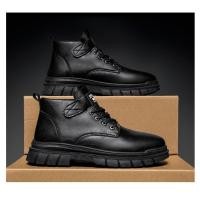 ราคา Martin boots รองเท้าหนังผู้ชายรองเท้าป้องกันแรงงานรองเท้าทำงานรองเท้าทำงานระดับสูง (28721097221)