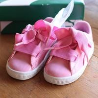 ราคา PUMA Basket Heart Patent รองเท้าเด็กผู้หญิง สีชมพู ไซส์ EU 24 / 15 ซม. ใหม่ ของแท้ (47905729636)