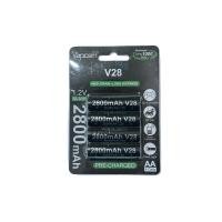 ราคา ถ่านชาร์จVapcell V28 สีดำ ขนาดAA 2800mAh 1.2V แพค4ก้อน ของแท้เช็คโค๊ตได้ (25250469290)