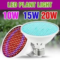 ราคา 20W E27 เต็มสเปกตรัม LED Grow หลอดไฟ 110/220V Ice Blue ในร่มเรือนกระจกเต็นท์ Hydroponic เติมโคมไฟ Veg Potting Succulent UV IR Growth กล่องเมล็ดพืชสีเขียวการเพาะปลูกแสง (43728971460)