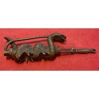 ราคา แม่กุญแจจีนของของโบราณเก่าโบราณรูปงู (26635244792)