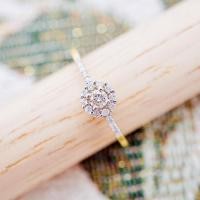 ราคา [ PCPY Jewelry ] แหวนเพชรแท้ เพชรเบลเยี่ยมคัต น้ำ100 ทองคำแท้9K (ทอง37.5%) [9KPRB221] (15159611744)